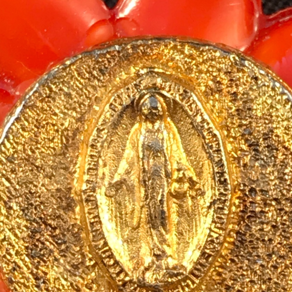 Vintage poinsettia pin - Picture 3 of 3